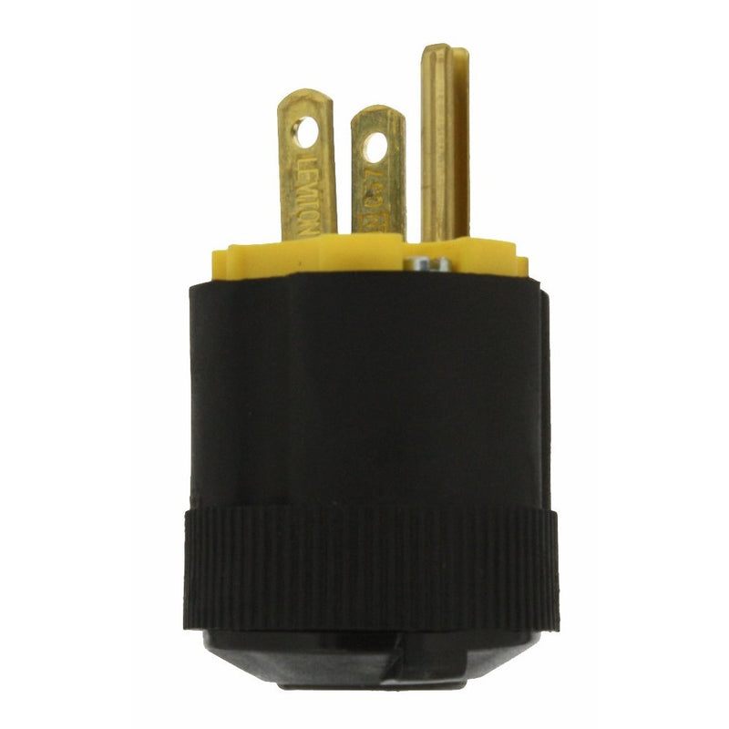 Leviton 113 15 Amp, 125 Volt, Grounding Plug, Black