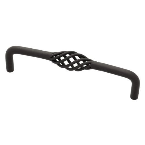 Liberty PN0549-FB-C 128mm Bird Cage Kitchen Cabinet Hardware Drawer Handle Wire Pull, Flat Black