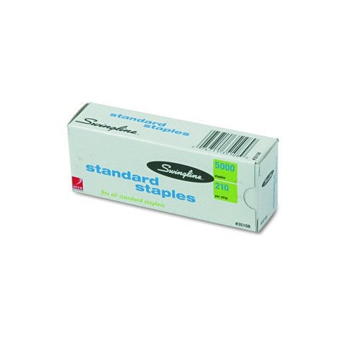 Swingline S.F. 1 Standard Economy Chisel Point 210 Full Strip Staples - 5,000 per Box (Pack of 2)