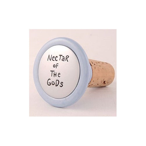 Our Name Is Mud by Lorrie Veasey Nectar/God Wine Stopper , 2-1/4-Inch