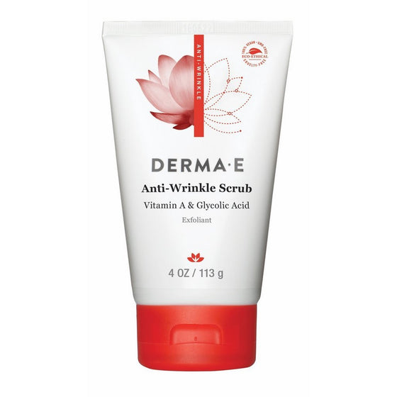 DERMA E Anti-Wrinkle Scrub with Vitamin A and Glycolic Acid 4oz