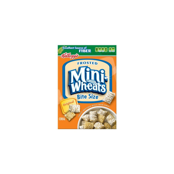 Frosted Mini-Wheats Kellogg's Breakfast Cereal, Original, Low Fat, Excellent Source of Fiber, 18 oz Box(Pack of 4)