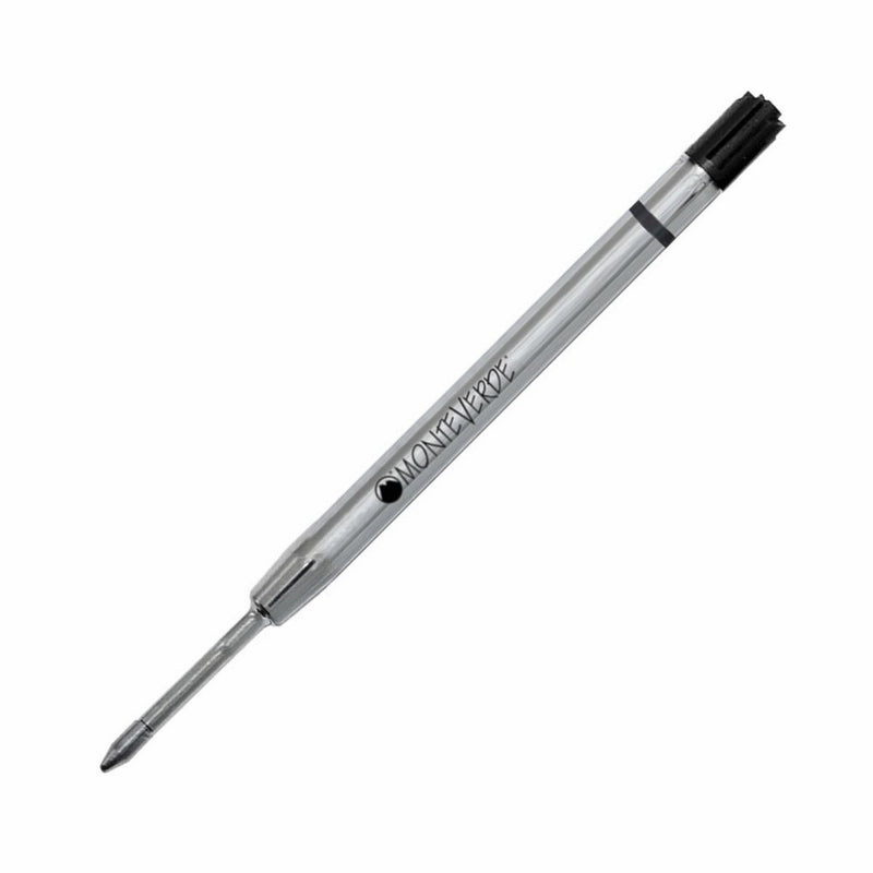 Monteverde Capless Ceramic Gel Refill For Parker Ballpoint Pens, Black (P442Bk)