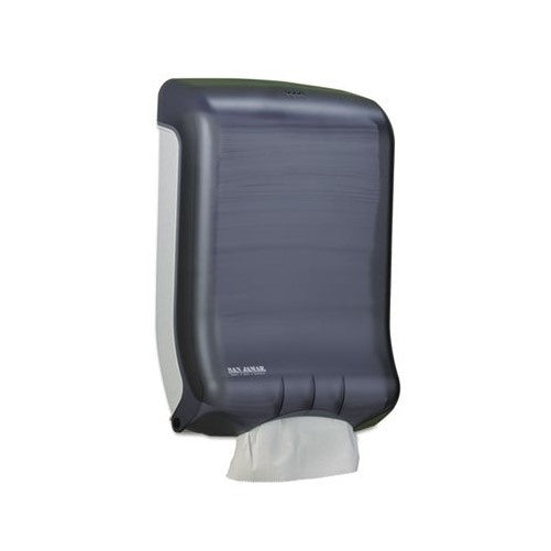 San Jamar T1700TBK Ultrafold Multifold/C-Fold Towel Dispenser, Classic, Black, 11 3/4 x 6 1/4 x 18