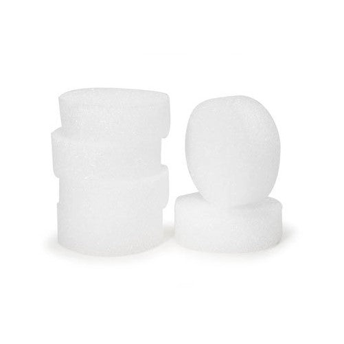 Styrofoam Round White 3x1 6/pk