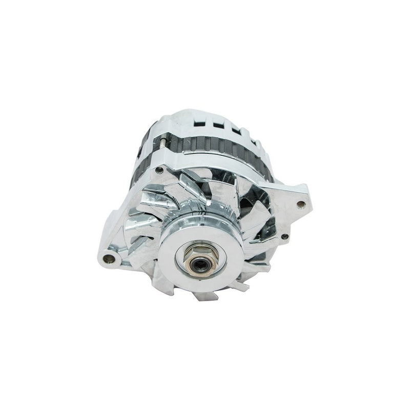 Top Street Performance ES1002C Chrome 110 Amp Alternator with 1 Wire/V-Belt