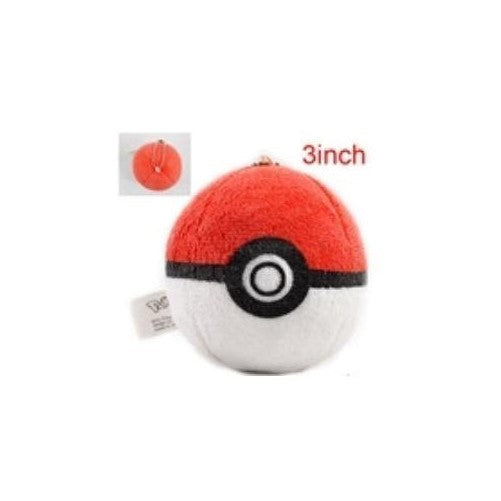 Pokemon Pokeball Toy 3 keychain plush