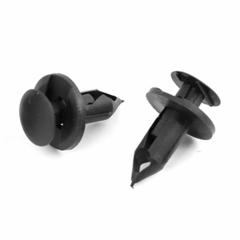 uxcell 100 Pcs 8mm Nylon Fastener Rivets Retainer Bumper Fender Clips for Honda Acura