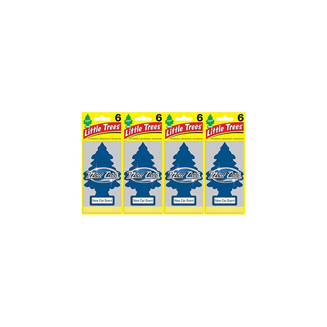 Little Trees U6P-60189 New Car Scent Air Freshener, (Pack of 24)