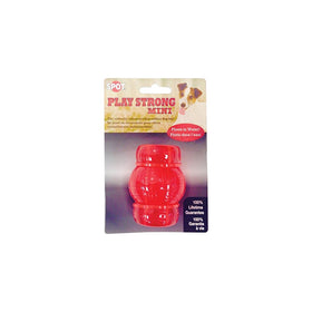 Ethical Pets 54100 Play Strong Mini Chew Rubber Dog Toy Red, Small