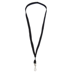 TruBadge Black Safety Lanyards - CLANFS36BK-24 - Swivel-Hook Name-Tag Attachment - Breakaway Clasp - Attaches to Name Tags - Bulk Quantity - 36 and 3/8 Thick Round Braided Cord - 24 Pack