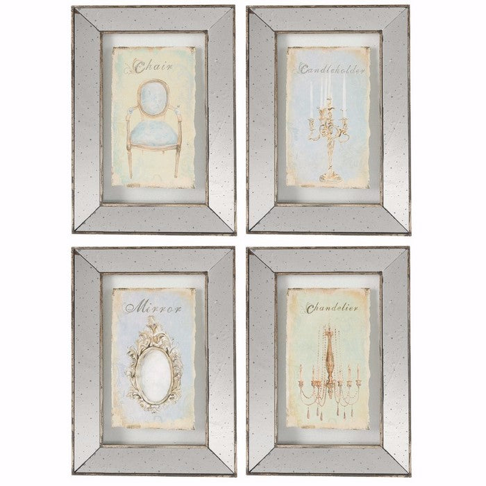 Simeon FramedDecor Prints - Set of 4