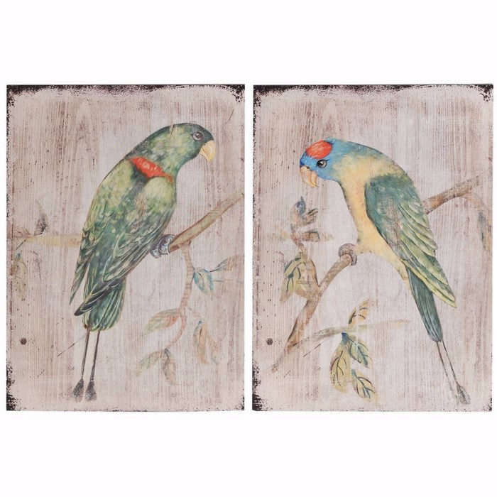 Colorful Birds WallDecor - Set of 2