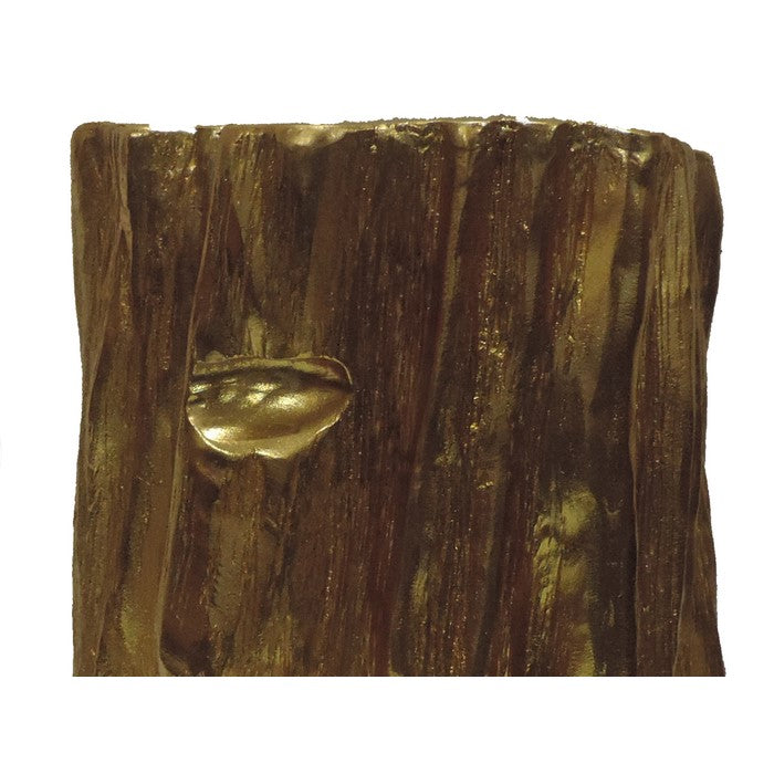 Well Designed Nature Inspired Tree Trunk Stool, Gold