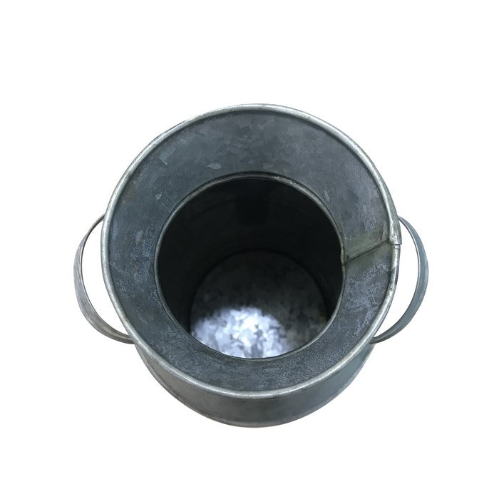 Countryside Galvanized Metal Milk Can Shape Pitcher, Gray