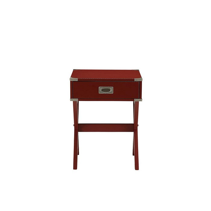 Babs End Table, Red