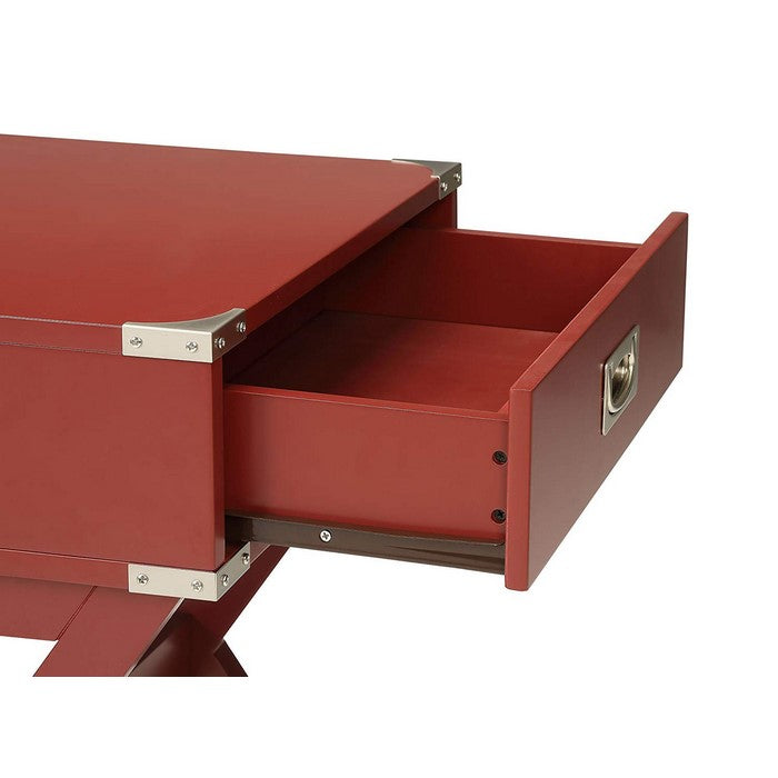 Babs End Table, Red