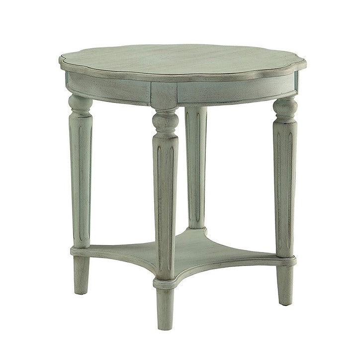 Fordon End Table, Antiqued Green