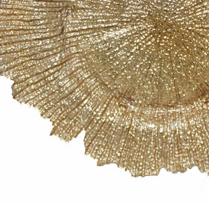 Sublime Glass Charger Plate, Gold