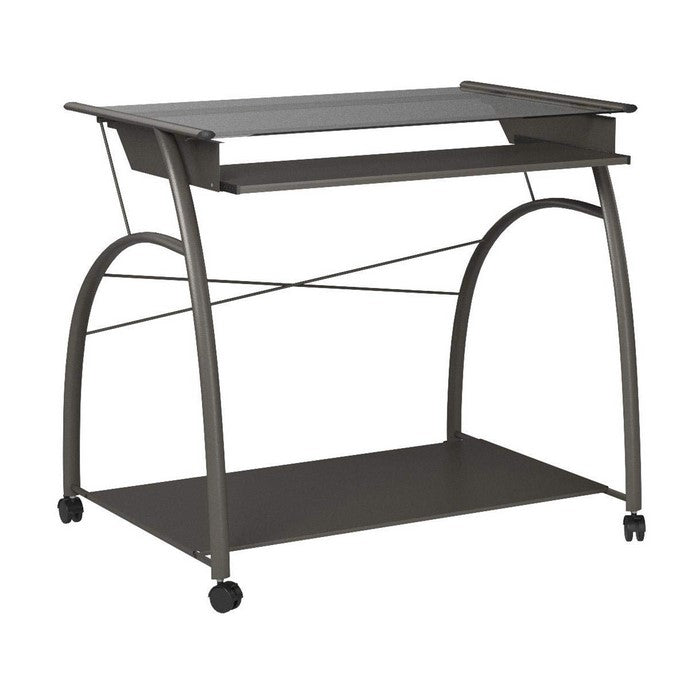 Vincent Computer Desk, Pewter