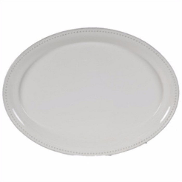 Circular Porcelain Salad Plate, White
