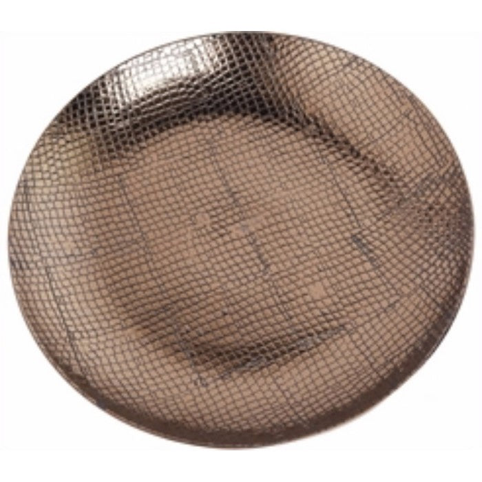 Ceramic Reptile TexturedDecorative Plate, Brown