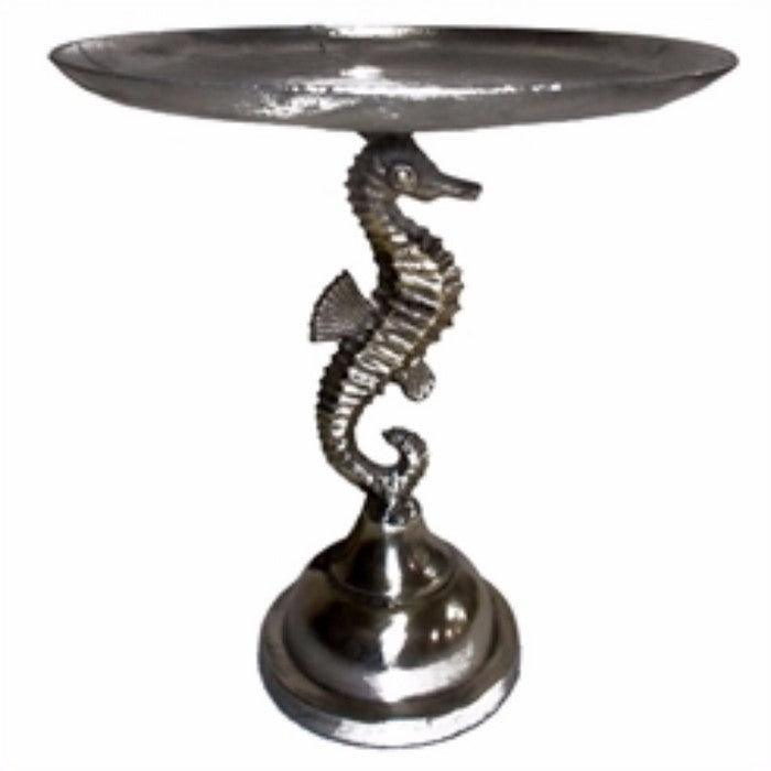 Handmade AluminumDecorative Tray, Silver