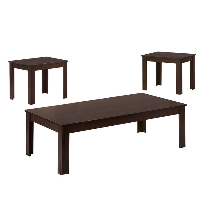 Fine -looking 3 Piece occasional table set, Brown