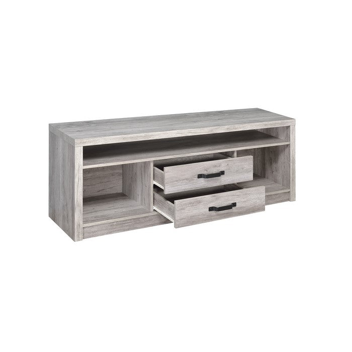 Fantastic Gray driftwood tv console