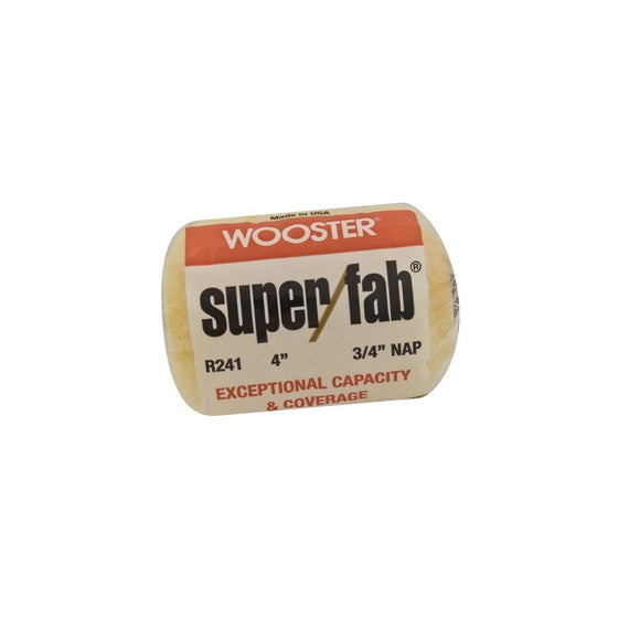 Wooster Brush R241-4 Super/Fab Roller Cover, 3/4-Inch Nap, 4-Inch