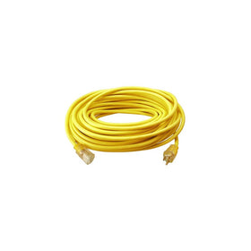 Master Electrician 02587ME 25-Feet Round Vinyl Extension Cord, Yellow