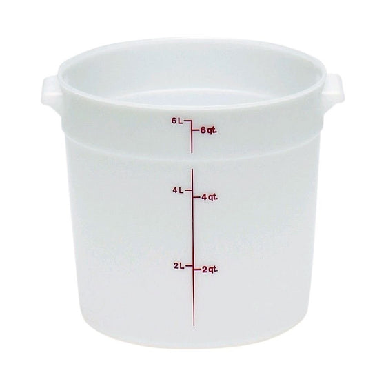 Cambro RFS6148 White Poly Round 6 Qt Storage Container