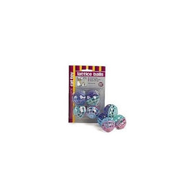 Lattice Plastic Balls with Bells - 4 pk