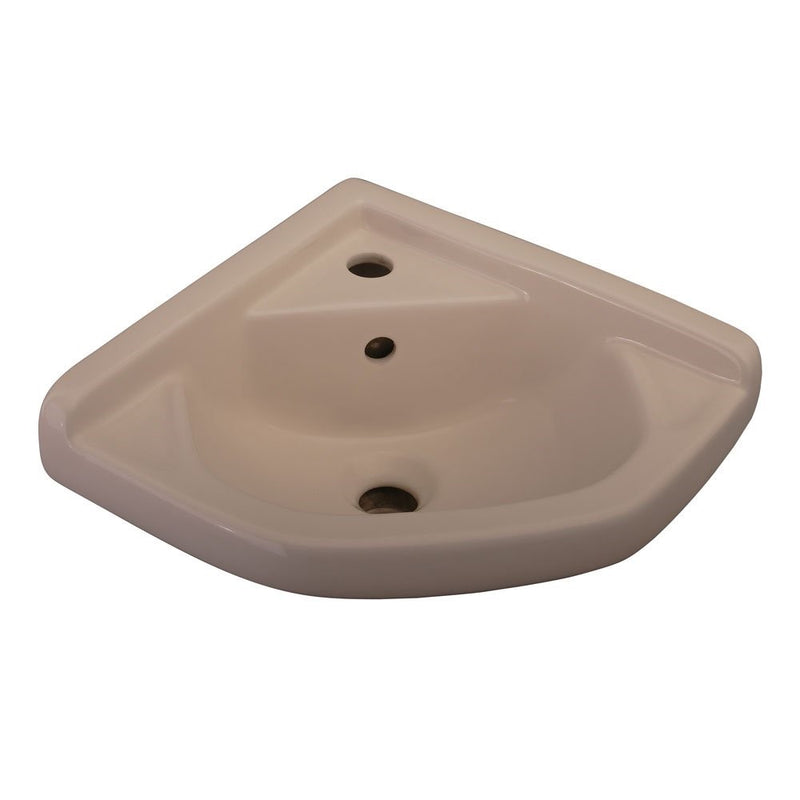 Barclay Corner Wall-Hung Basin with 1 Hole