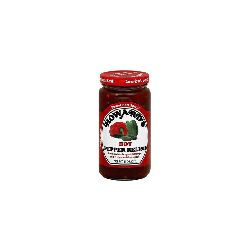 Howard's Relish Hot Pepper, 11 oz