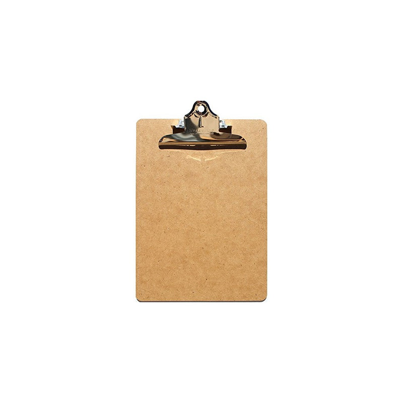 Saunders Recycled Hardboard Clipboard with High Capacity Clip, Letter Size, 8.5 inch x 12 inch, 1 Clipboard (05612)