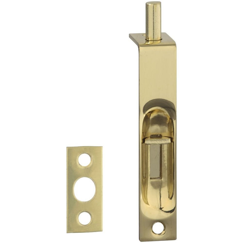 National Hardware V1920 Flush Bolt, 4-Inch, Solid Brass