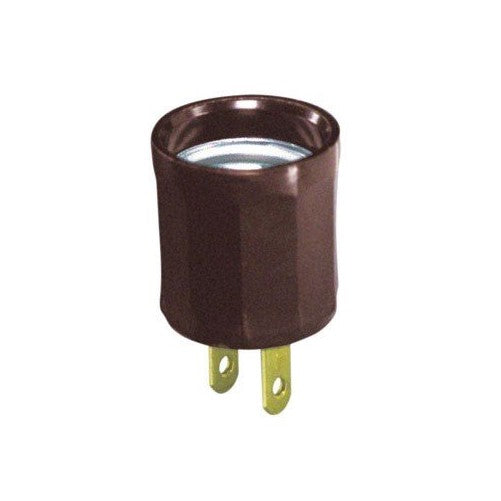 LAMPHOLDER ADAPTER BROWN by LEVITON MfrPartNo 00061-000