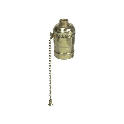 Cooper 980ABD Aluminum Brass Dipped Pull Chain Electrolier Lampholder Light Socket