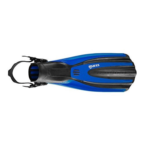 Mares Avanti Superchannel OH Open Heel Scuba Fins-Blue-Small