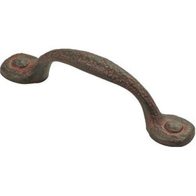 Hickory Hardware P3001-RI 3-Inch Refined Rustic Pull, Rustic Iron
