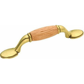 Hickory Hardware P749-OAK 3-Inch Woodgrain Pull, Oak