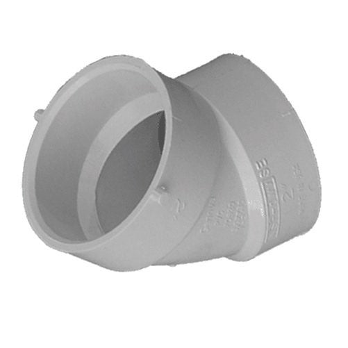 ELBOW 45 PVC DWV 2" HXH by CHARLOTTE MfrPartNo PVC003211000HA