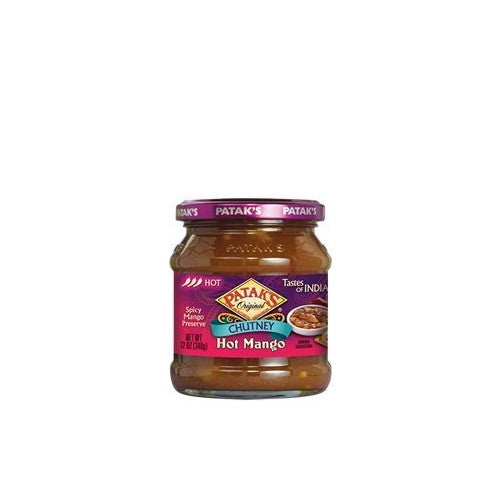 Pataks Hot Mango Chutney 12 Oz