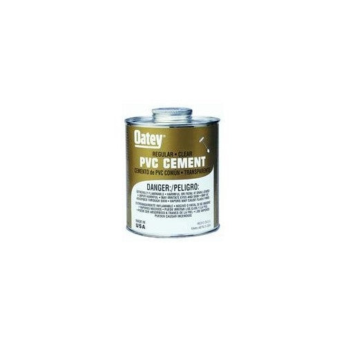 Oatey 31014 PVC Regular Cement, Clear, 16-Ounce