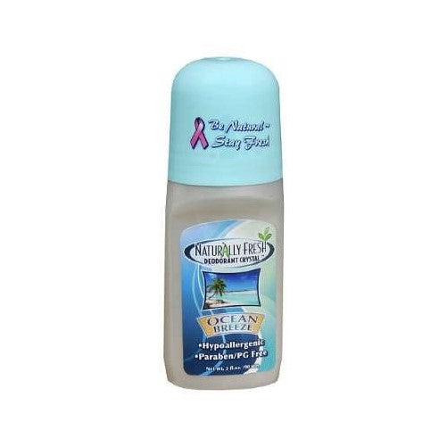 Naturally Fresh Deodorant Crystal Roll-On Deodorant, Ocean Breeze - 3 oz