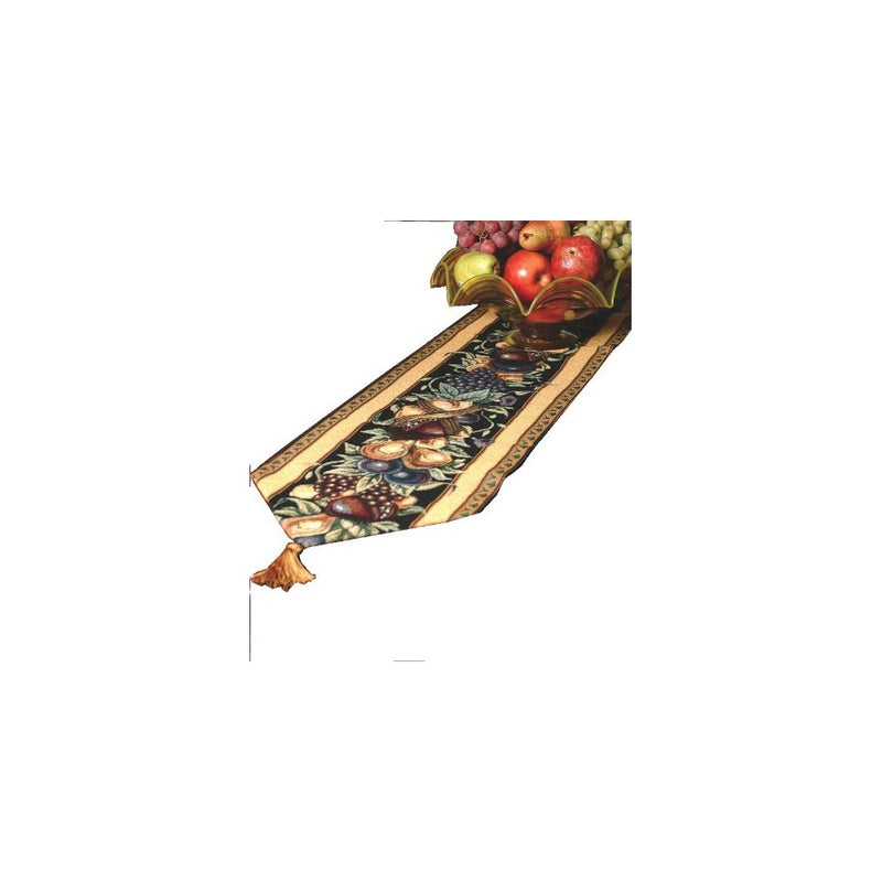 Manual Table Runner, Old World Italy w/Tassels