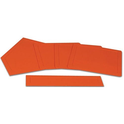 CHAMPRO Throw Down Rubber Bases, Boxed (Orange)