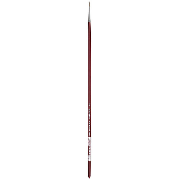 da Vinci Oil & Acrylic Series 1640 Oil Paint Brush, Round Russian Black Sable, Size 0 (1640-0)