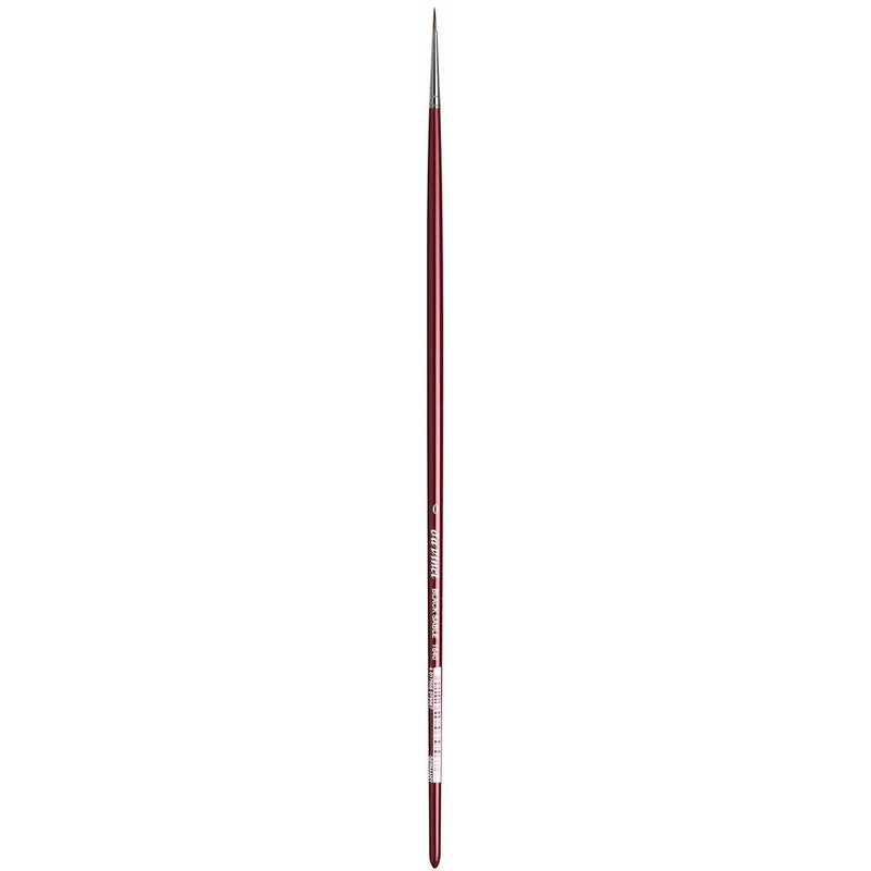 da Vinci Oil & Acrylic Series 1640 Oil Paint Brush, Round Russian Black Sable, Size 0 (1640-0)